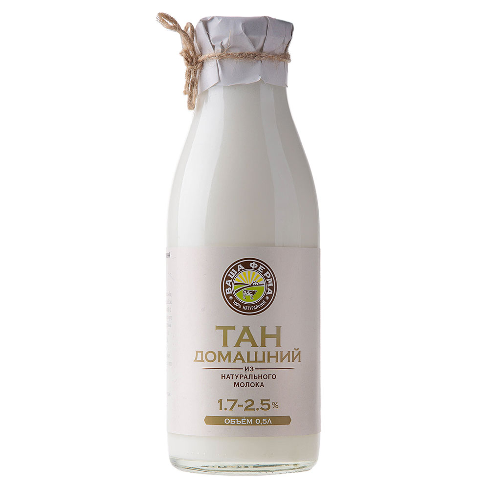 Тан домашний 1,7-2,5%  «Ваша Ферма»  500 г. – молочная продукция Food Milk